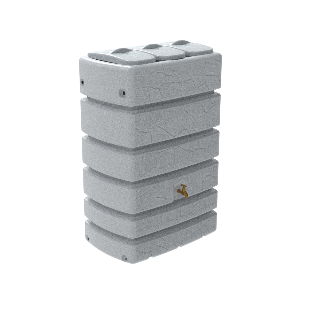 Емкость декоративная Stone 500 белый гранит